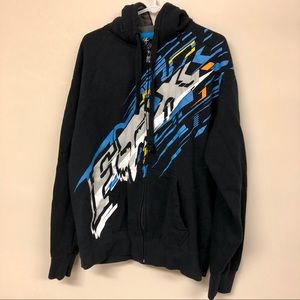Mens XL Fox Zip Hoodie
